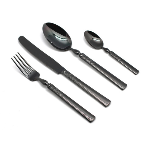 Набор столовых приборов на 6 персон 24 предмета Herdmar 1911 Black