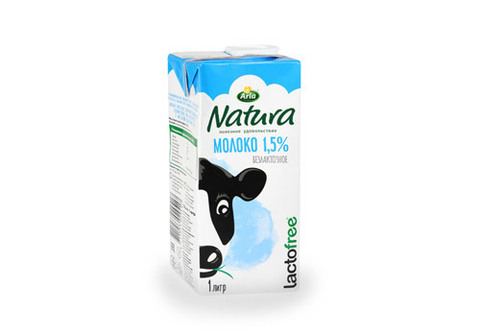 Молоко 1,5% безлактозное Arla Natura, 1л