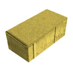 Брусчатка кирпичик 8 (желтый), вибропрессование