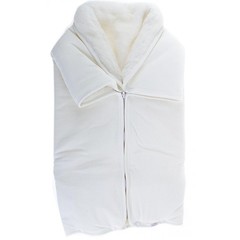 Плед-конверт мех-велюр (голубой)