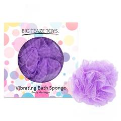Фиолетовая губка для ванны с вибропулей Vibrating Bath Sponge - 