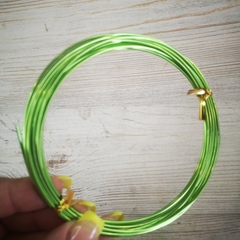 Проволока для рукоделия Салатная 1,5 мм. (5 метров)