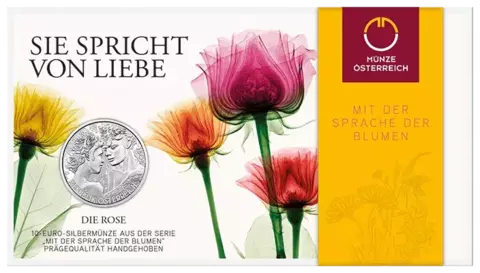 10 евро 2021 Австрия Роза (Серебро)