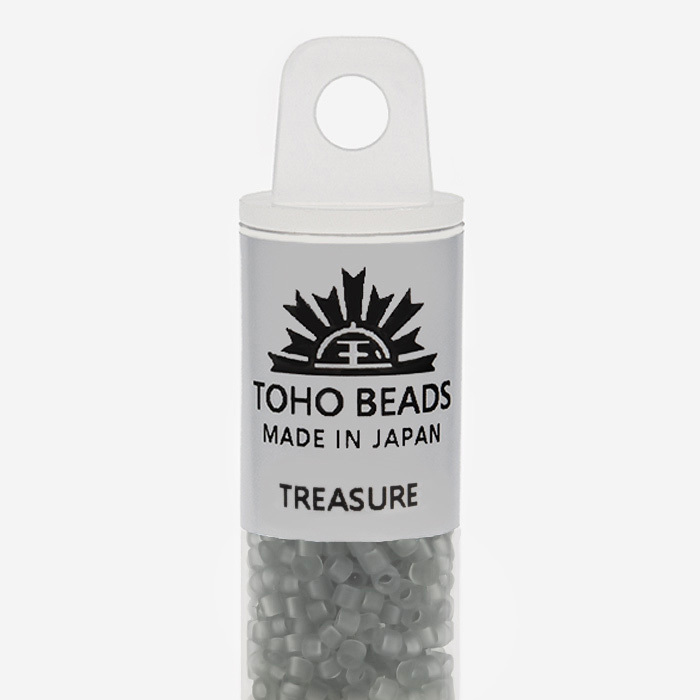 Японский бисер TOHO Treasure (№9F), прозрачный матовый