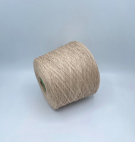 Бобинная пряжа (пр.Италия), art.Cotone, 350м/100 гр. 100%Хлопок, цвет-Бежевый , арт.34818