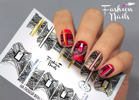 Слайдер-дизайн Fashion Nails Серия G № 60