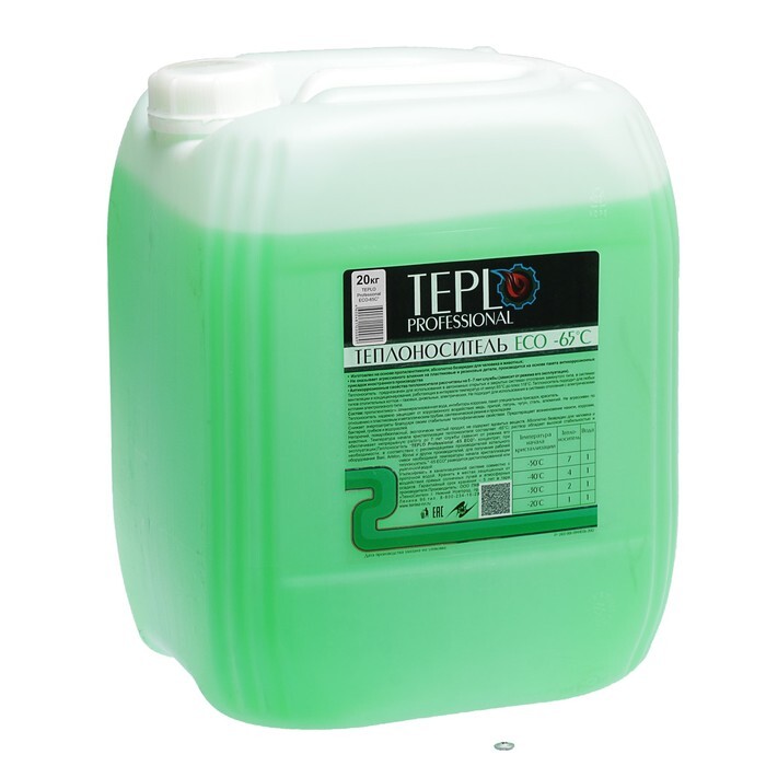 Теплоноситель TEPLO Professional ECO - 65, основа пропиленгликоль ...