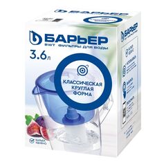 Фильтр-кувшин Барьер, Лайт, 1 ступ, 3 л, бел