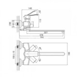 Смеситель для ванны D&K (DA1143301)