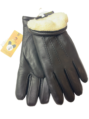 Регал.Кожа оленя.Набивная шерсть.СЕНСОРНЫЕ.Перчатки.Мужские.10 шт в упаковке.