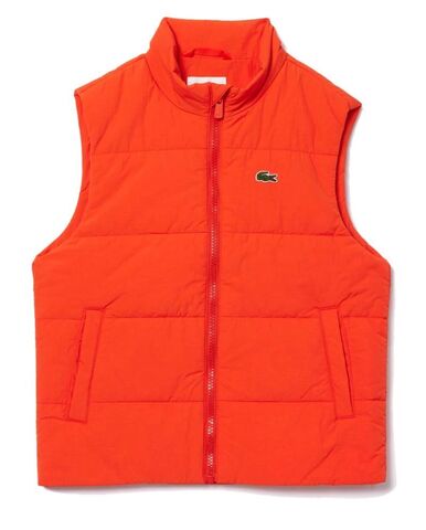 Детская теннисная толстовка Lacoste Kids' Lacoste Taffeta Vest Jacket - orange