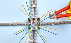 Монтаж распаечной коробки