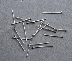 Пин с шариком, 20мм, покрытие родий