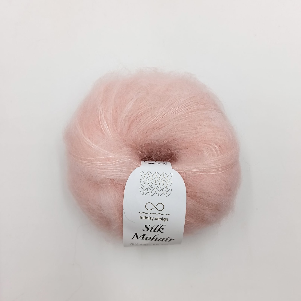 Silk Mohair кидмохер шелк розовый нежный пастель