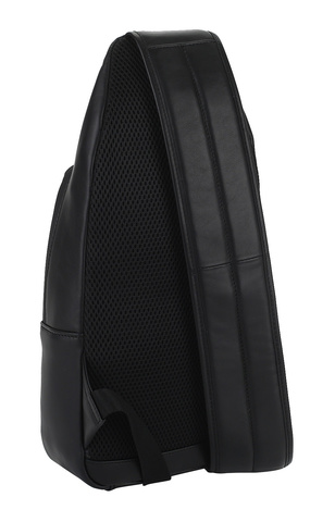Рюкзак слинг Piquadro Urban, чёрный, кожа натуральная (CA4536UB00/N)