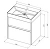 Aquanet 212596 Тумба с раковиной Aquanet Бруклин 60 белый (212596)