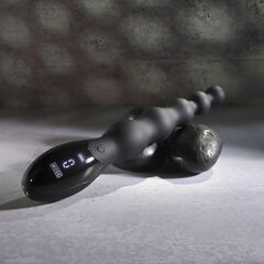 Черный анальный вибростимулятор Backdoor Baton - 24,1 см. - 