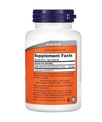 NOW Foods ГАМК, 750 мг, 100 растительных капсул