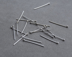 Пин с шариком, 20мм, покрытие родий