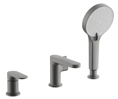 Смеситель для ванны на борт BELZ B66713-3 латунь, графит