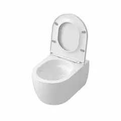 Унитаз подвесной Grossman GR-4415SQ Tornado безободковый с тонким сиденьем 525x360x345