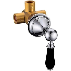 Boheme 624-B Дайвертер встраиваемый, латунь Brillante черная керамика_Комплект фото