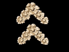 Силиконовый молд Уголок цветочный