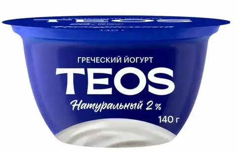 Йогурт Савушкин Греческий 2% 140г Натуральный, шт