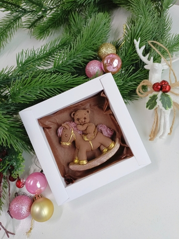 Шоколадная лошадка с мишкой