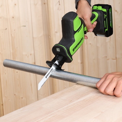 Сабельная пила Greenworks GPT-CRS-25К2 24V (80 мм) аккумуляторная, с АКБ 2 А/ч и ЗУ