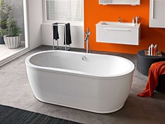 Ванна акриловая отдельностоящая Kolpa San LIBERO 180, BASIS в комплекте с каркасом