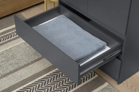 Шкаф 2-х створчатый ШК-03 Симпл графит