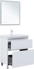 Aquanet 345677 Тумба с раковиной Алвита new 70 (Flat) напольная 2 ящ. цв. белый матовый (345677)