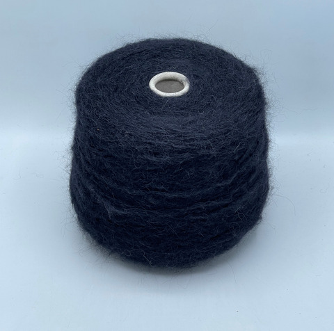 Lanificio del Olivo, Lilas 200м, 43% Кид-мохер, 43% Сверхтонкая альпака, 14% Полиамид, Черный, 38134