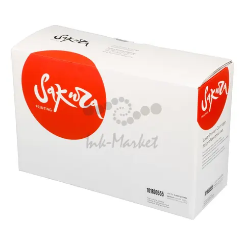 Фотобарабан Sakura 101R00555 для XEROX, черный, 30000 к.