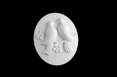 Силиконовый молд Камея № 31 Птички