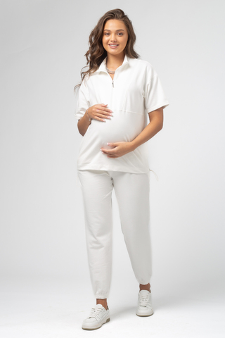 Костюм для беременных и кормящих 15683 экрю