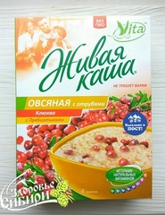 Картинка Vita живая каша отруби и клюква