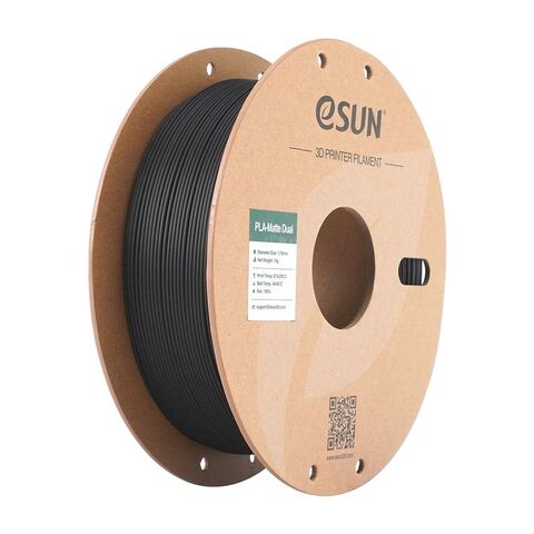 Пластик для 3D-печати eSUN PLA-Matte Dual, 1,75 мм, 1 кг, чёрный/белый, PLA-MTD175B-BW1P1