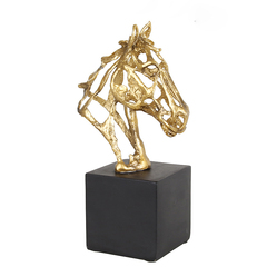 Статуэтка Horse decor golden