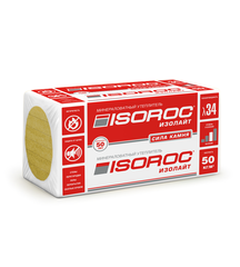 Утеплитель Isoroc Изолайт 50х600х1000мм (8 шт/уп 4,8м2 0,24м3)