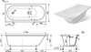 Aquanet AQ-00332891 AQ-00332891 Ванна прямоугольная LOTOS STONE 1700х750 Aquanet (332891)