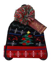 Шапка новогодняя со светодиодными лампочками.