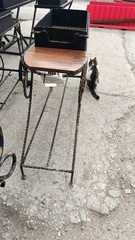 Мангал косичка с деревянными подставками МК038