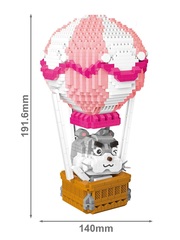 Конструктор Wisehawk Воздушный шар 1357 деталей NO. 2615 Hot Air Balloon Pink Series