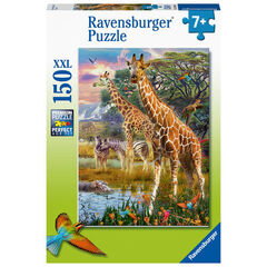 Puzzle Giraffes in Africa