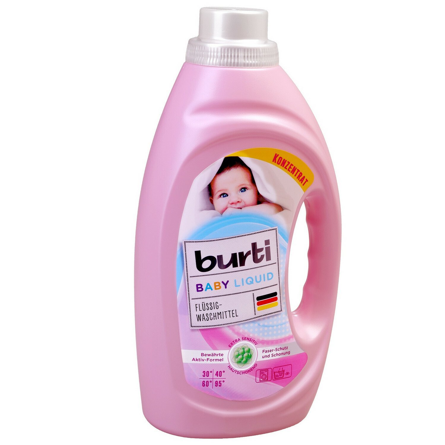 BURTI BABY Liquid Универсальное жидкое средство для стирки детского белья  1.45 л – купить за 1 044 ₽ | Shvabra24 - товары для дома и красоты