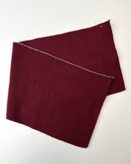 Подвяз из смесовой шерсти, цвет:бордовый, размер: 15х41см