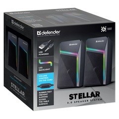 Колонки 2.0 Defender Stellar черные (65043)