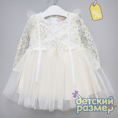 Уценка | Платье (кружево с люрексом, сетка)